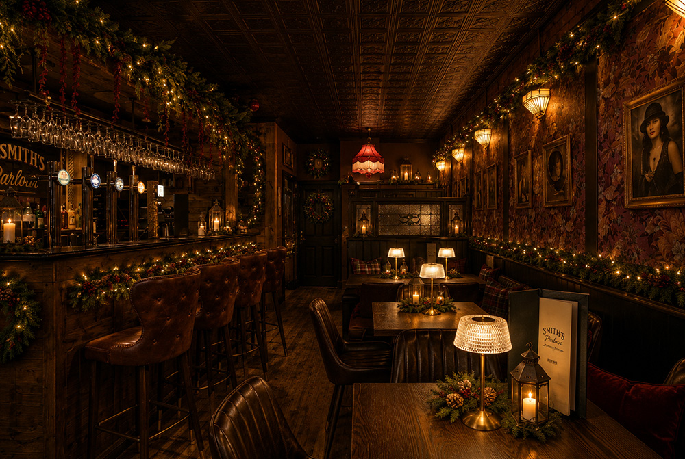 Dickensian Christmas party at Mr Smith's Parlour